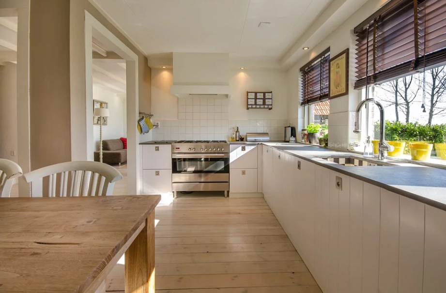 a furnished kitchen